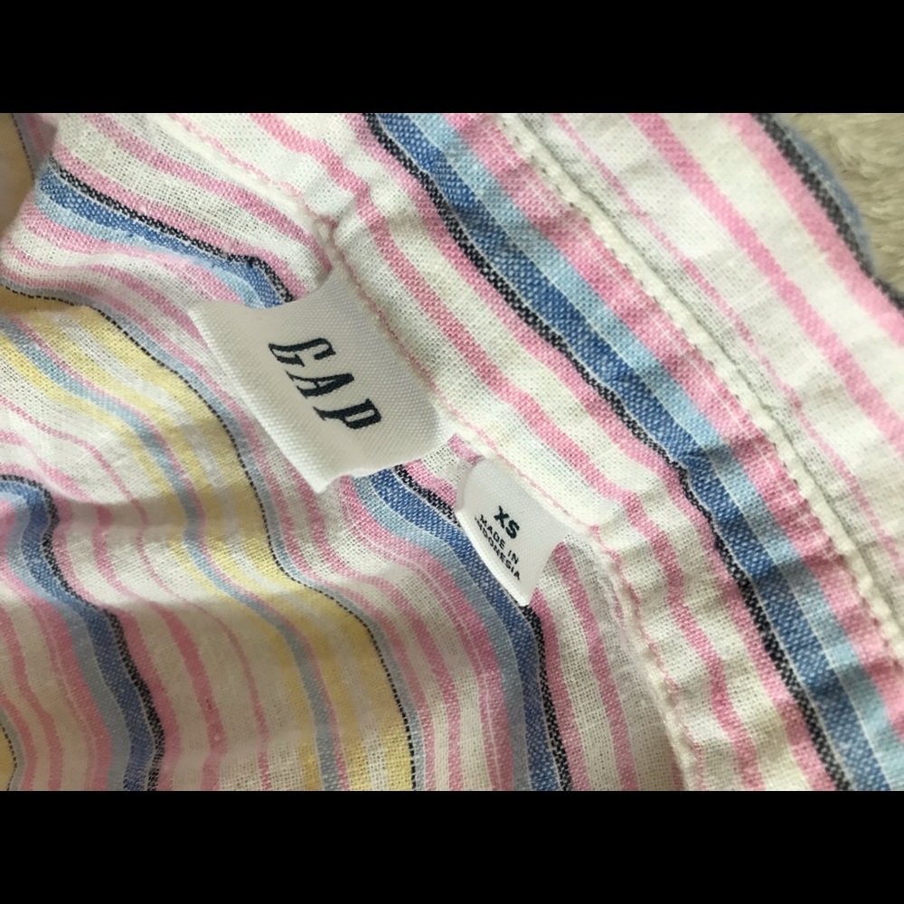 Gap oversized xs striped shirt, coverup